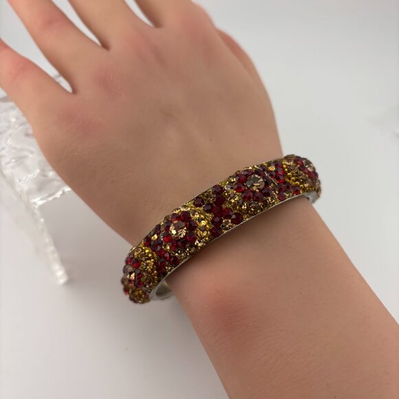 Red and Gold XOXO Metal Bracelet - Picture 3 of 4